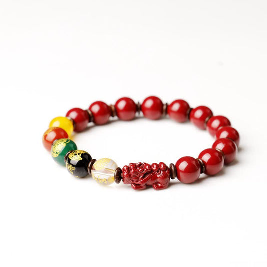 Wear FengShui God Of Wealth Cinnabar PiXiu Blessing Bracelet