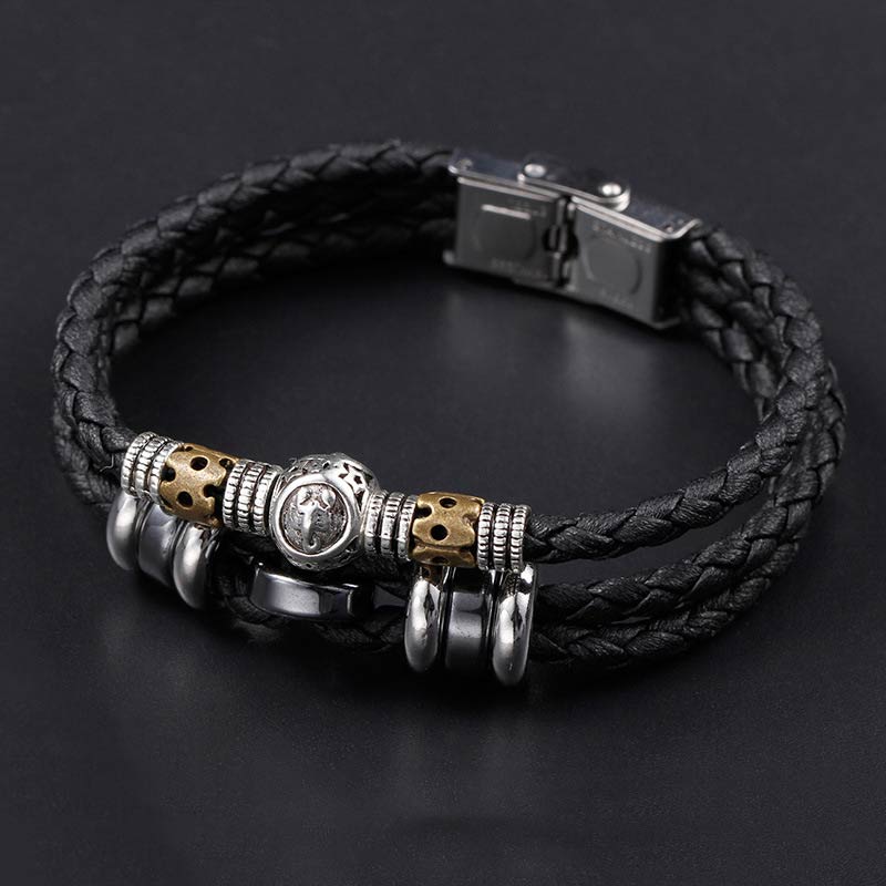 Wear FengShui 12 Constellations of the Zodiac Hematite Protection Bracelet