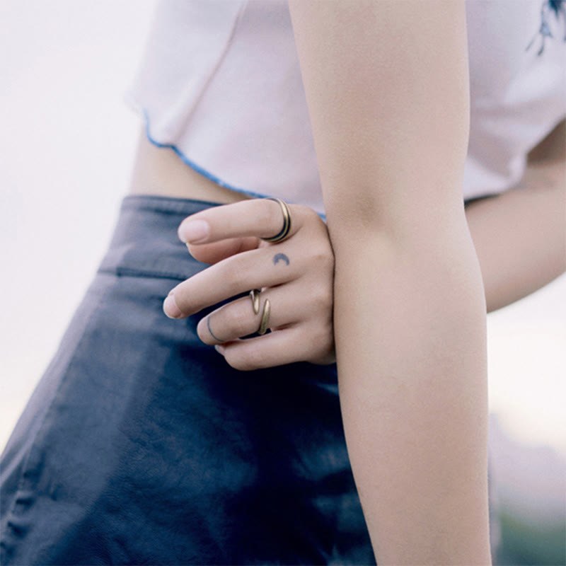 Wear FengShui Simple Design Copper Luck Adjustable Ring