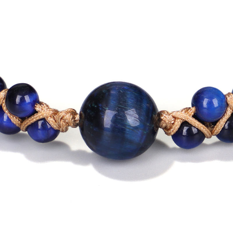 Wear FengShui Divine Blue Tiger Eye Stone Protection Bracelet
