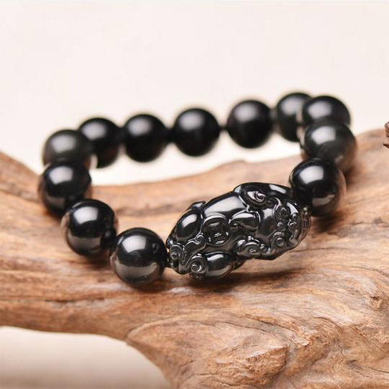 Wear FengShui FengShui PiXiu Obsidian Wealth Bracelet