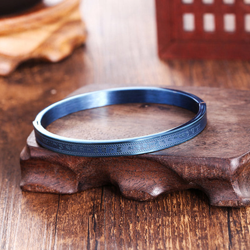 Wear FengShui Titanium Steel Blessing Bracelet Bangle