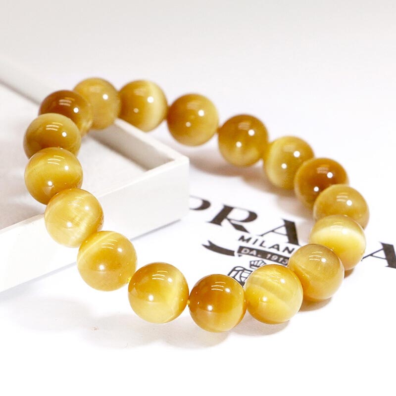 Wear FengShui  Anxiety Stress Healing Crystal Tiger Eye Bead Bracelet