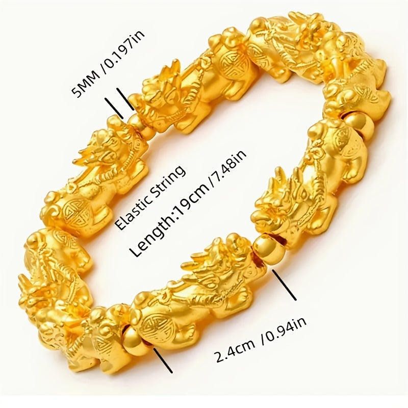 Fashion Lucky Pixiu Bracelet – Men’s Birthday Gift for Dad or Boyfriend