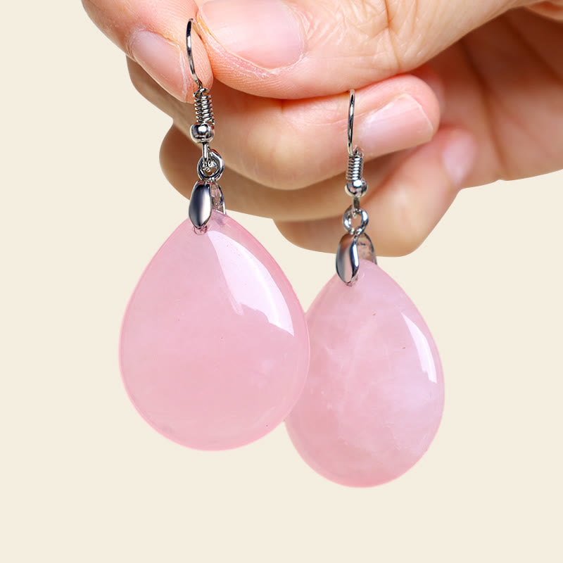 Wear FengShui Natural Aventurine Dangle Healing Drop Earrings