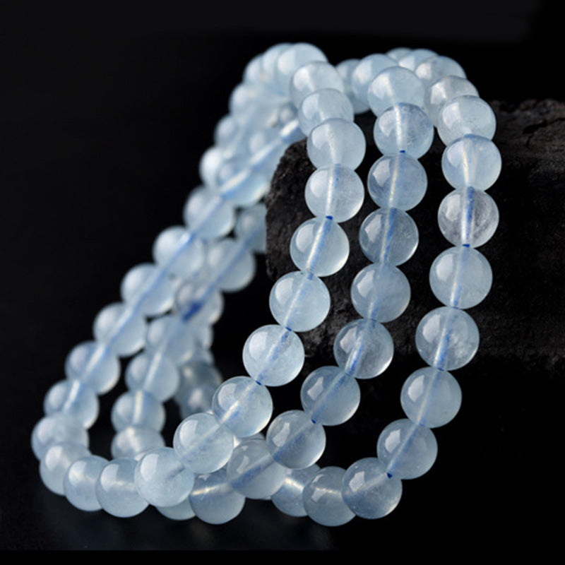 Wear FengShui Natural Aquamarine Peace Healing Bracelet