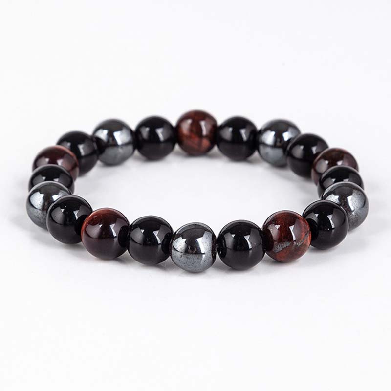 Wear FengShui Tibetan Tiger's Eye Bracelet Necklace Set