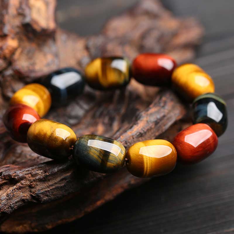 Wear FengShui Natural Tiger Eye Healing Protection Bracelet