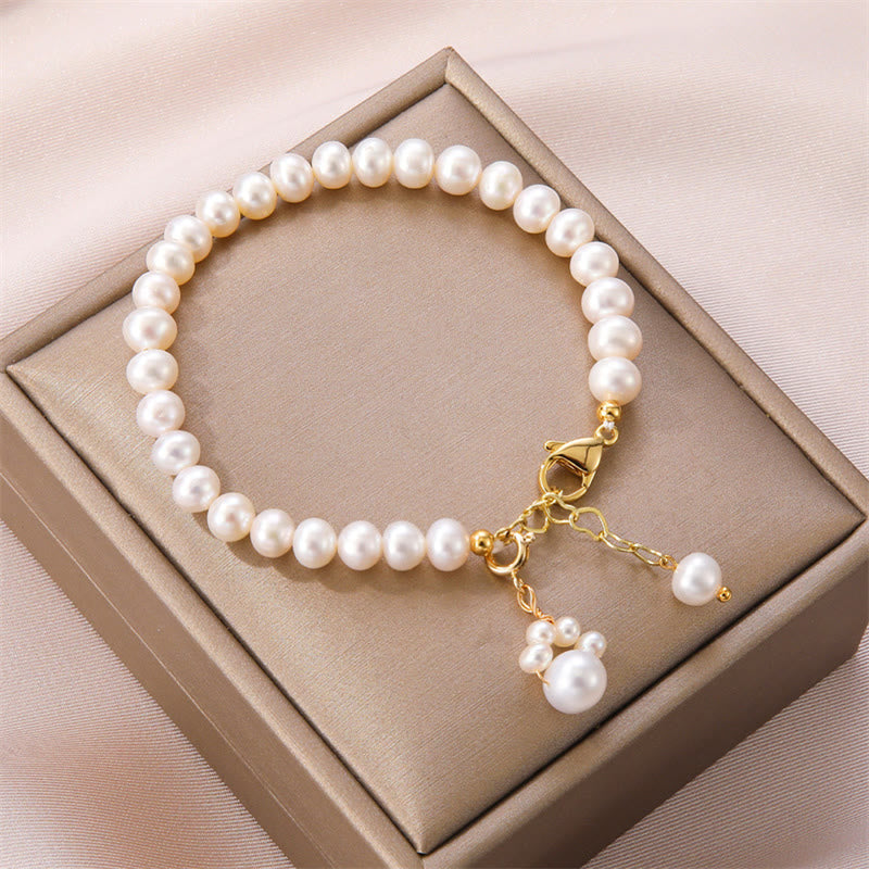 Wear FengShui Pearl Cat Paw Healing Chain Bracelet