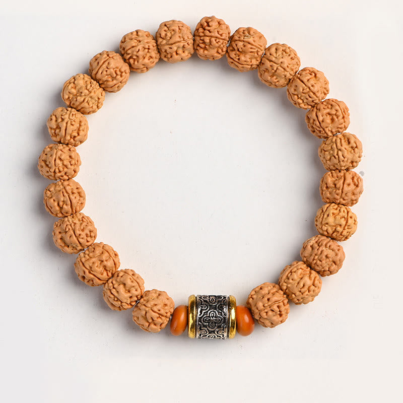 Wear FengShui Tibet Rudraksha Bodhi Seed Wealth Auspiciousness Bracelet