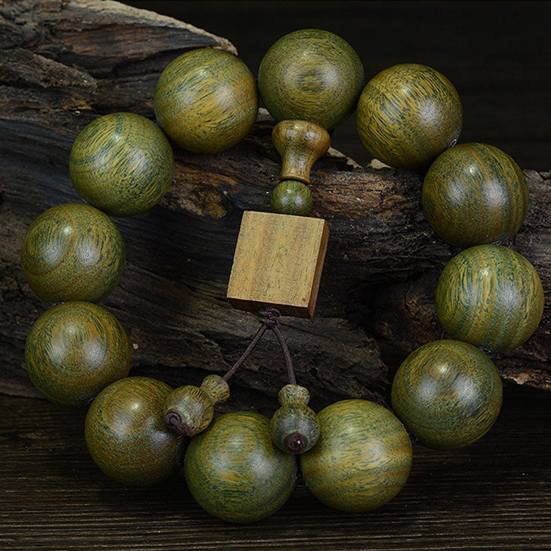 Wear FengShui Tibetan Green Sandalwood Cure Bracelet