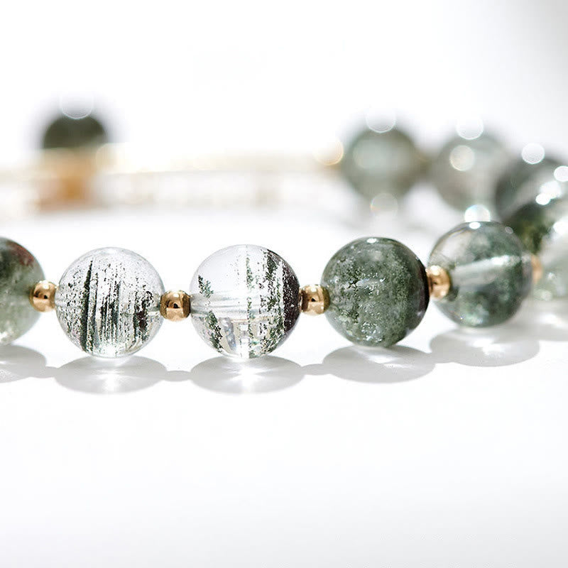 Wear FengShui Green Phantom Crystal Confidence Charm Bracelet