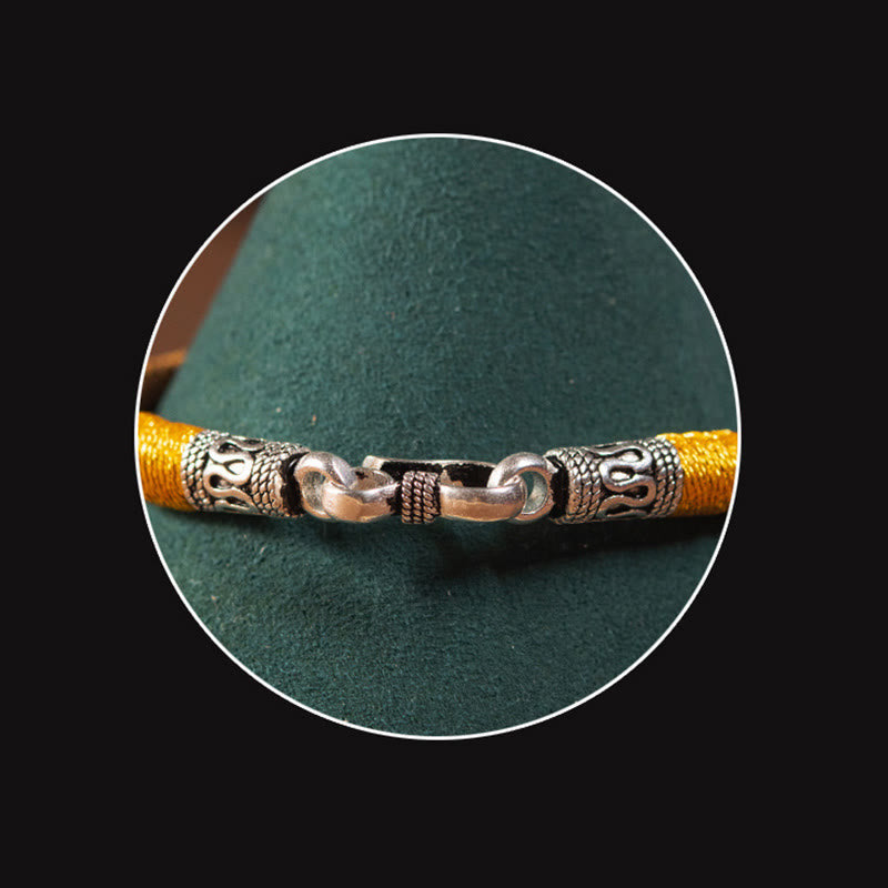 Wear FengShui Handmade Tibetan Amulet King Kong Knot Luck Protection Braided Bracelet