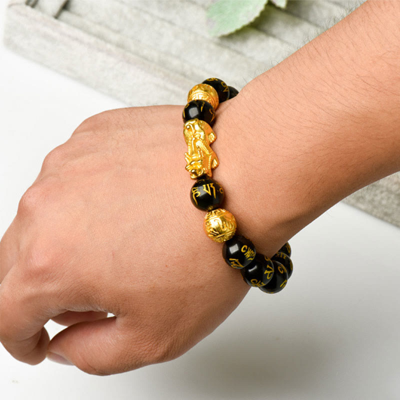 Wear FengShui FengShui PiXiu Obsidian Wealth Bracelet