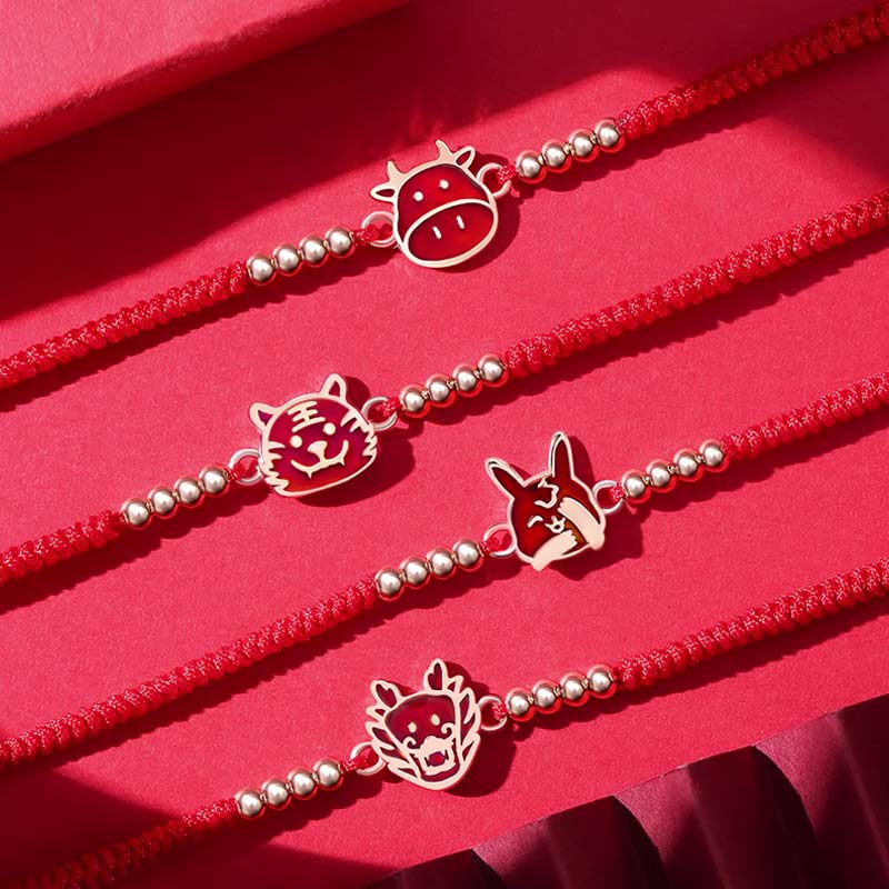 Wear FengShui 12 Chinese Zodiac Lucky Red String Bracelet