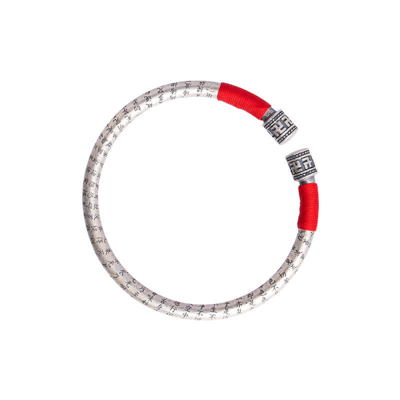 Wear FengShui Tibet Om Mani Padme Hum Luck Red String Bracelet Bangle