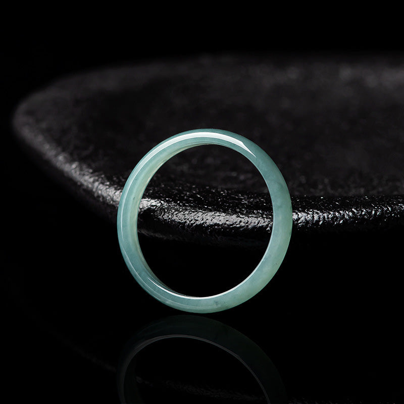 Wear FengShui Natural Jade Prosperity Protection Ring