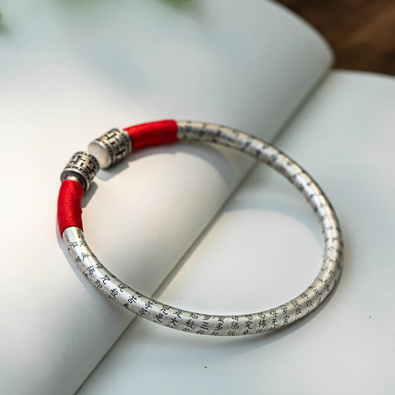 Wear FengShui Tibet Om Mani Padme Hum Luck Red String Bracelet Bangle