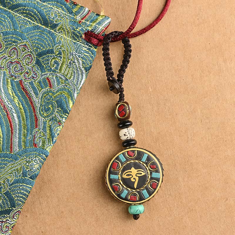 Wear FengShui Tibetan Om Mani Padme Hum Bodhi Seed Peace Key Chain