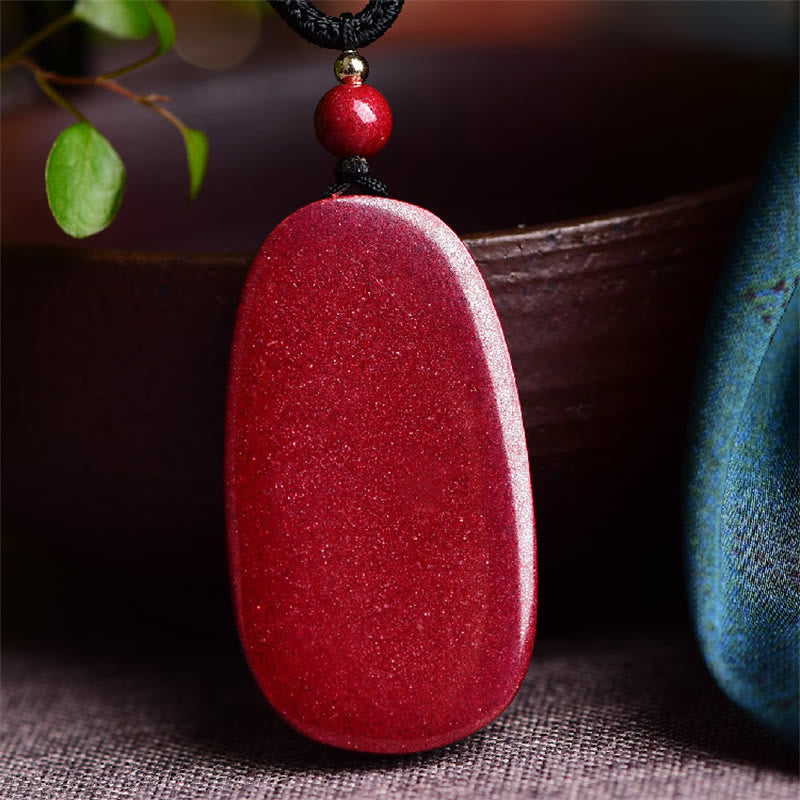 Wear FengShui Laughing Buddha Yin Yang Chinese Zodiac Gourd Natural Cinnabar Blessing Necklace Pendant