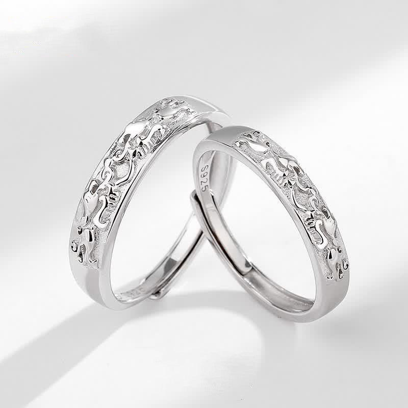 Wear FengShui 925 Sterling Silver PiXiu Balance Adjustable Couple Ring