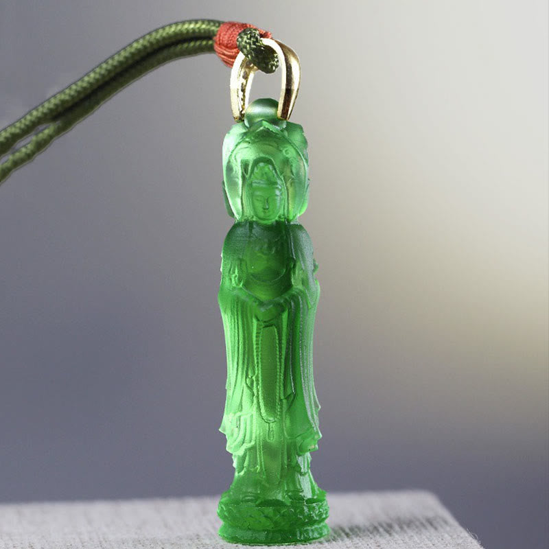 Wear FengShui Avalokitesvara Buddha Liuli Harmony Necklace
