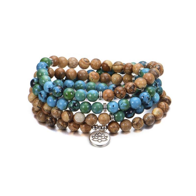 Wear FengShui 108 Meditation Healing Multilayer Mala