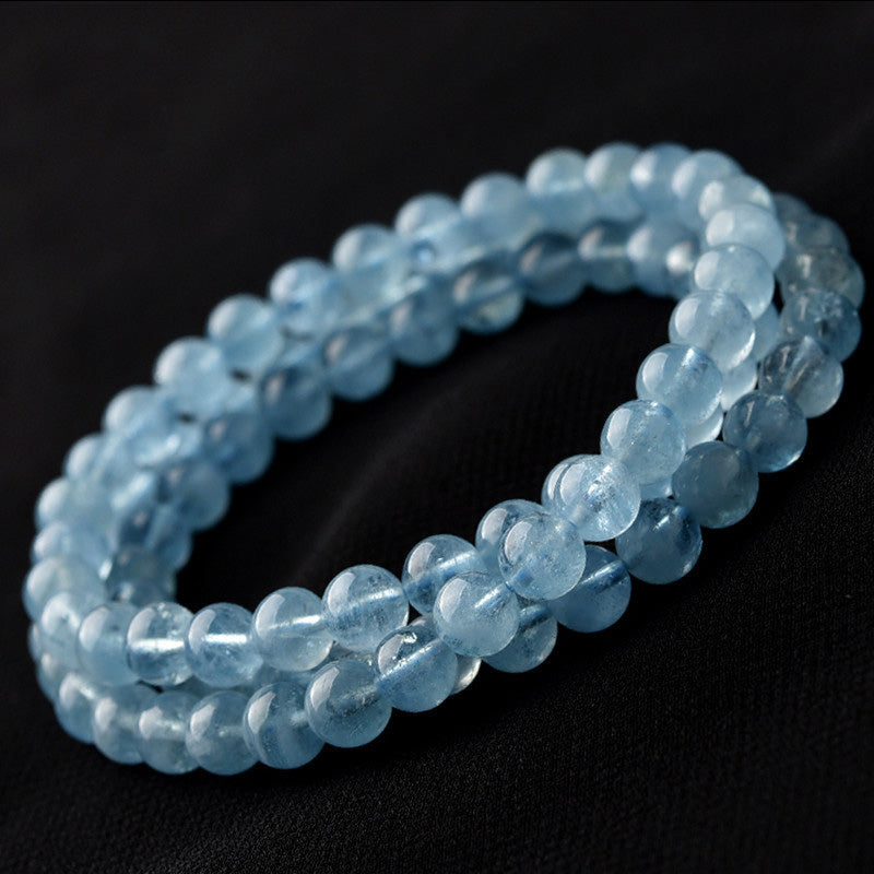 Wear FengShui Natural Aquamarine Peace Healing Bracelet