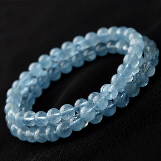 Wear FengShui Natural Aquamarine Peace Healing Bracelet