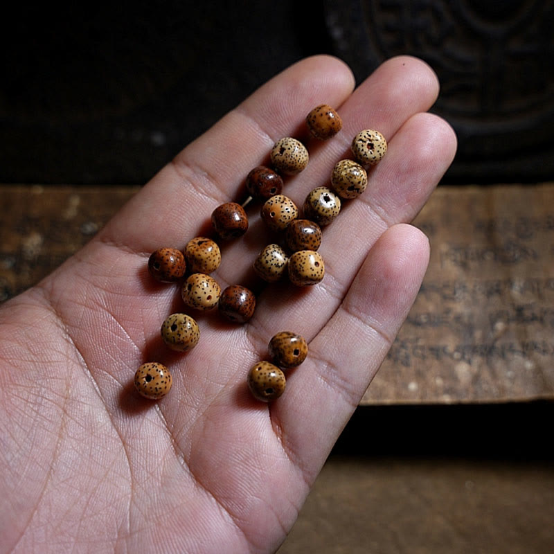 Wear FengShui Tibetan Bodhi Seed Amber Dzi Bead Agate Zakiram Goddess of Wealth Beads Triple Wrap Bracelet
