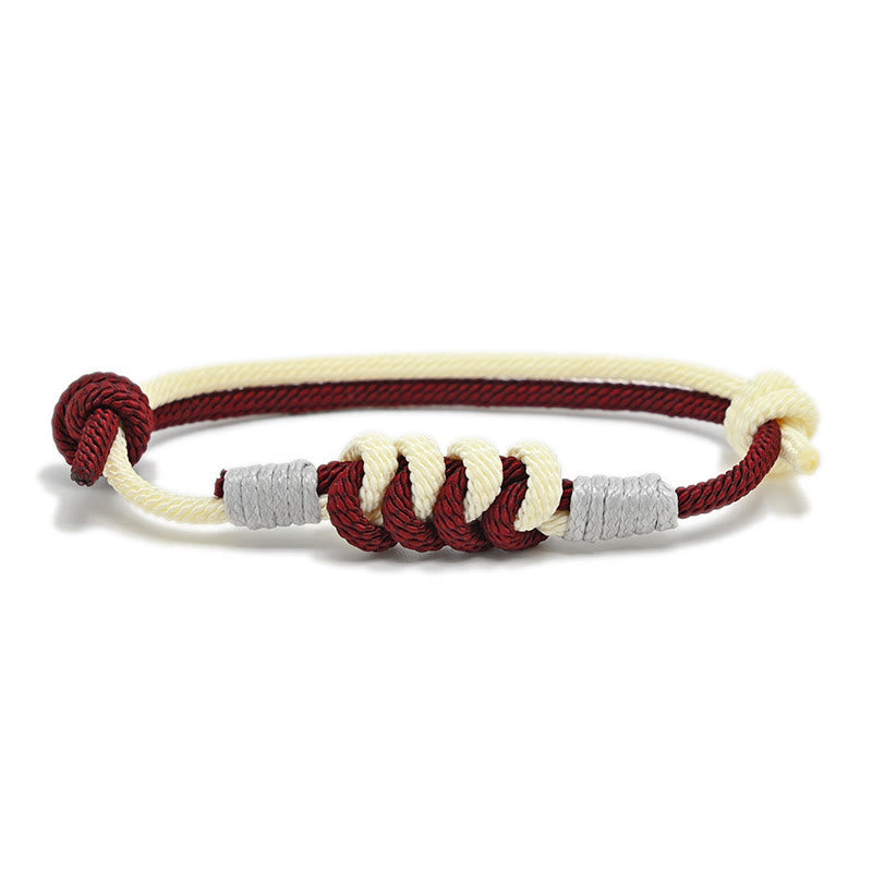 Wear FengShui Simple Design King Kong Knot Strength Braid String Bracelet