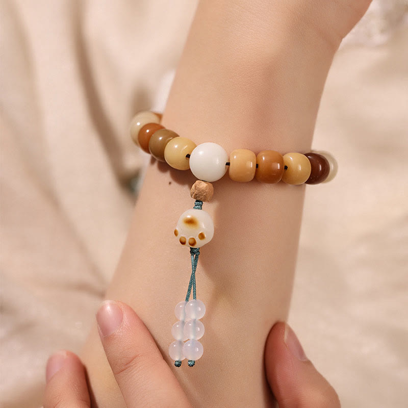 Wear FengShui Natural Bodhi Seed The Lord of the Corpse Forest Om Mani Padme Hum Wisdom Bracelet