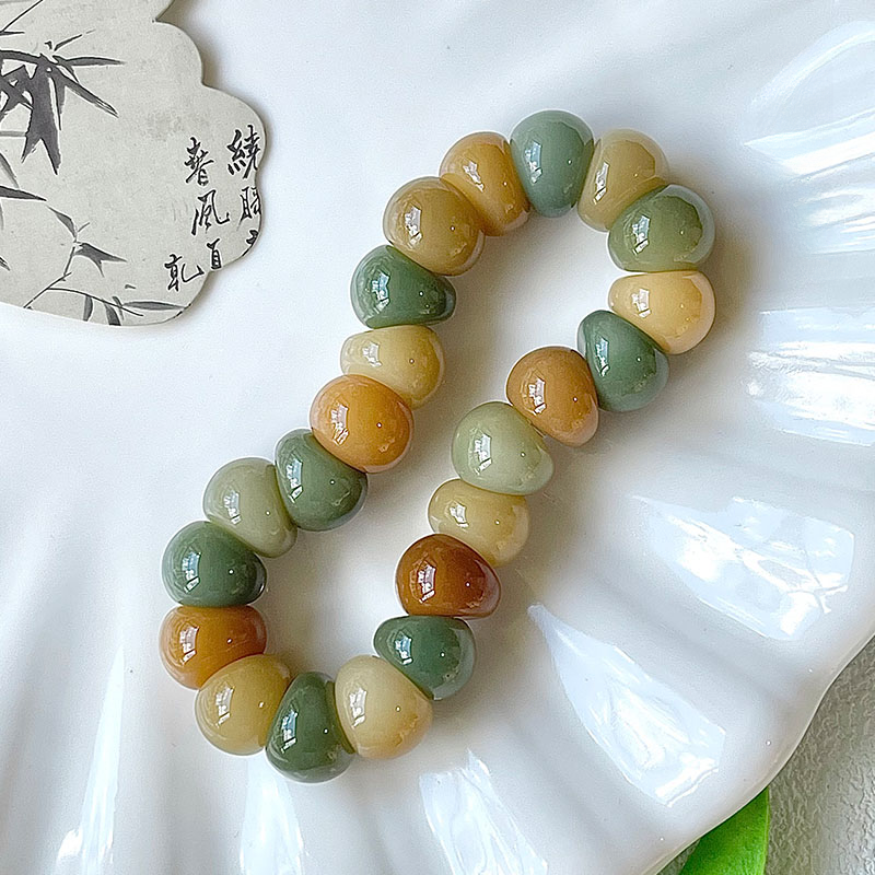 Garlic Clove Bodhi Stress Relief Bracelet 14mm (Multiple Colors Available)