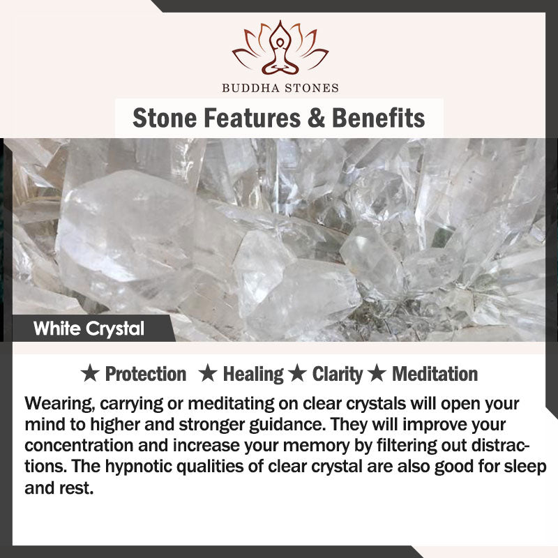 Wear FengShui Om Mani Padme Hum Natural Various Crystal Black Obsidian Strength Necklace Pendant