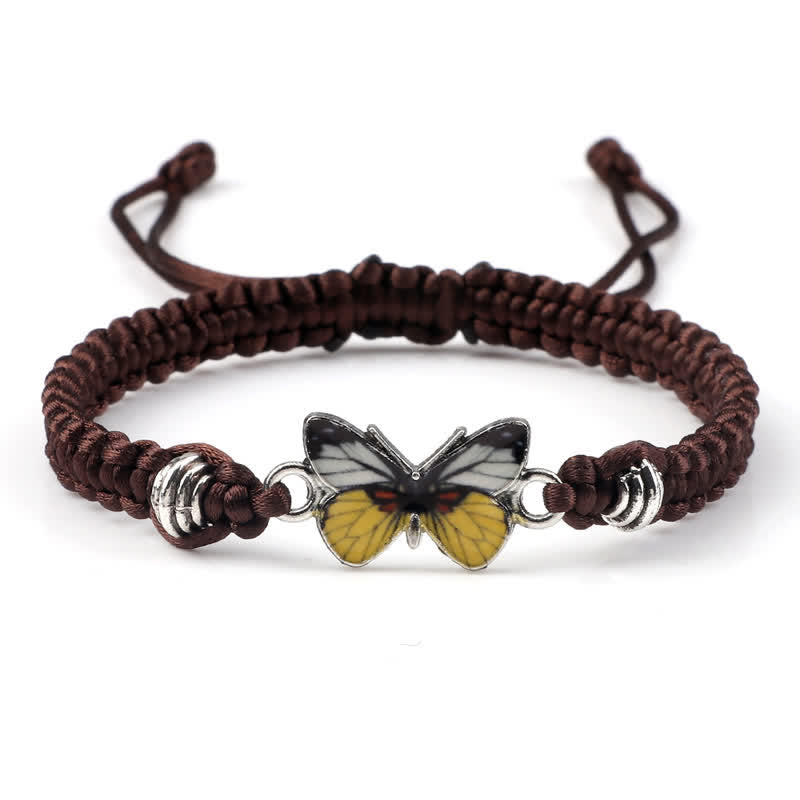 Wear FengShui Butterfly Freedom Love String Charm Bracelet