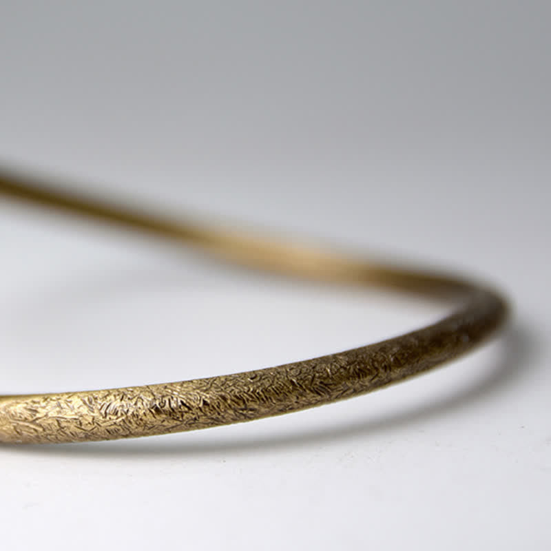 Wear FengShui Simple Design Copper Luck Adjustable Cuff Bracelet