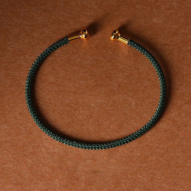 Wear FengShui Simple Design Handmade Luck Braid String Cuff Bracelet