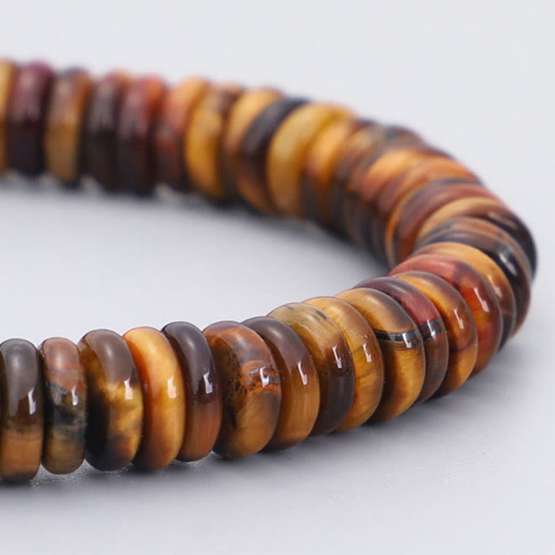 Wear FengShui Tibetan Tiger Eye Om Mani Padme Hum Protection Power Bracelet