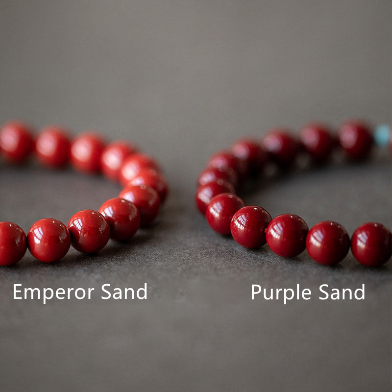 Wear FengShui Cinnabar Green Aventurine Fortune Luck Bracelet