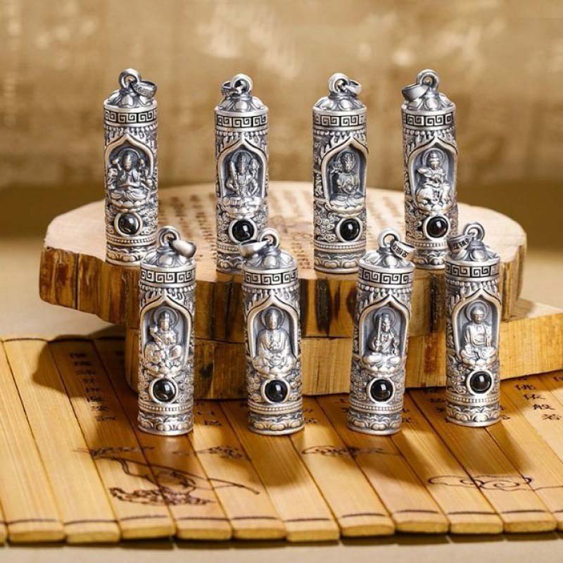 Wear FengShui Chinese Zodiac Natal Buddha Projection Prosperity Necklace Pendant