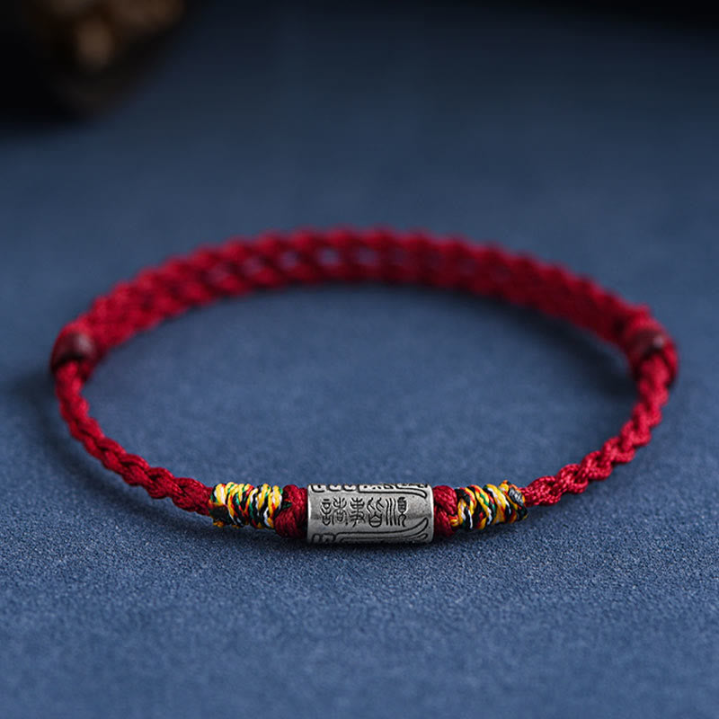 Wear FengShui Handcrafted 925 Sterling Silver Everything Goes Well Design Protection Strength Bracelet Anklet