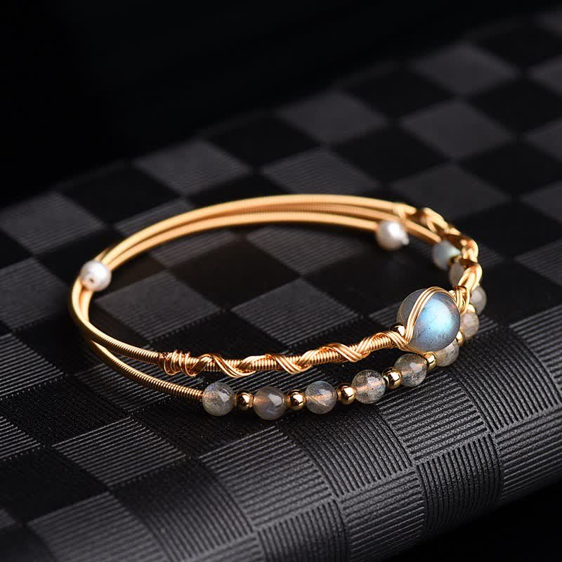 Wear FengShui Moonstone Healing Love Bracelet Bangle