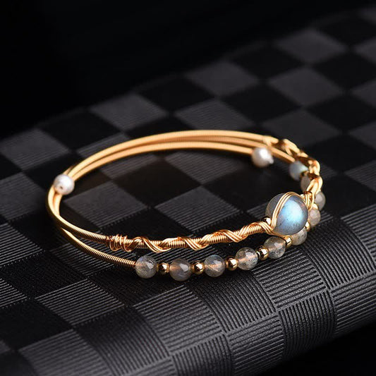 Wear FengShui Moonstone Healing Love Bracelet Bangle