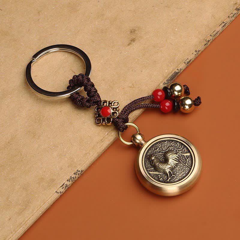 Wear FengShui 12 Chinese Zodiac Blessing Wealth Fortune Keychain