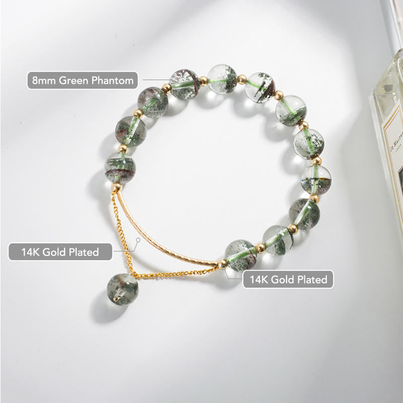 Wear FengShui Green Phantom Crystal Confidence Charm Bracelet