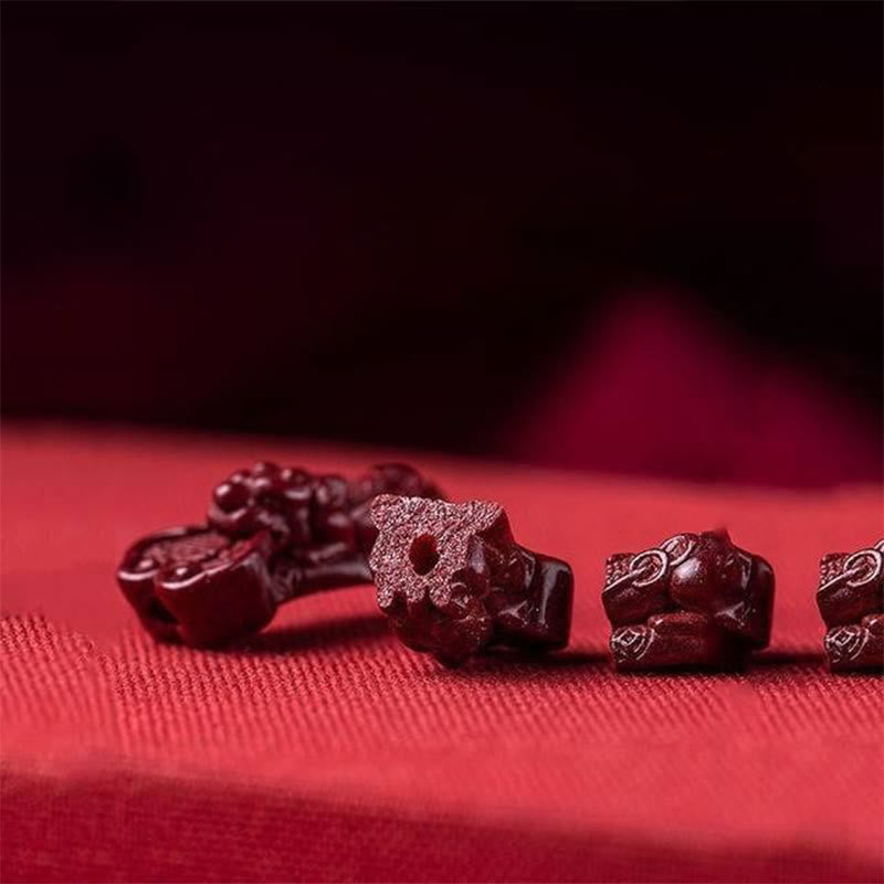 Wear FengShui Handcrafted PiXiu Cinnabar Wealth Luck Braided Bracelet