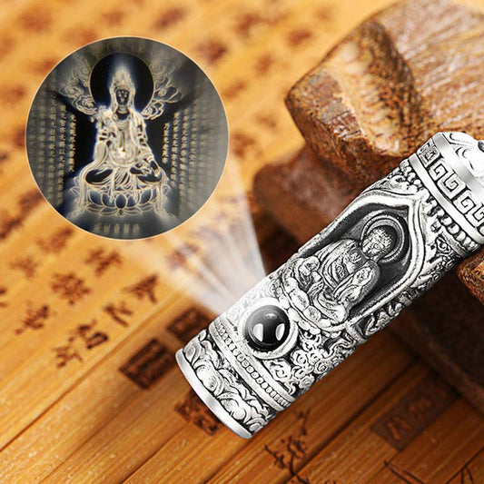 Wear FengShui Chinese Zodiac Natal Buddha Projection Prosperity Necklace Pendant