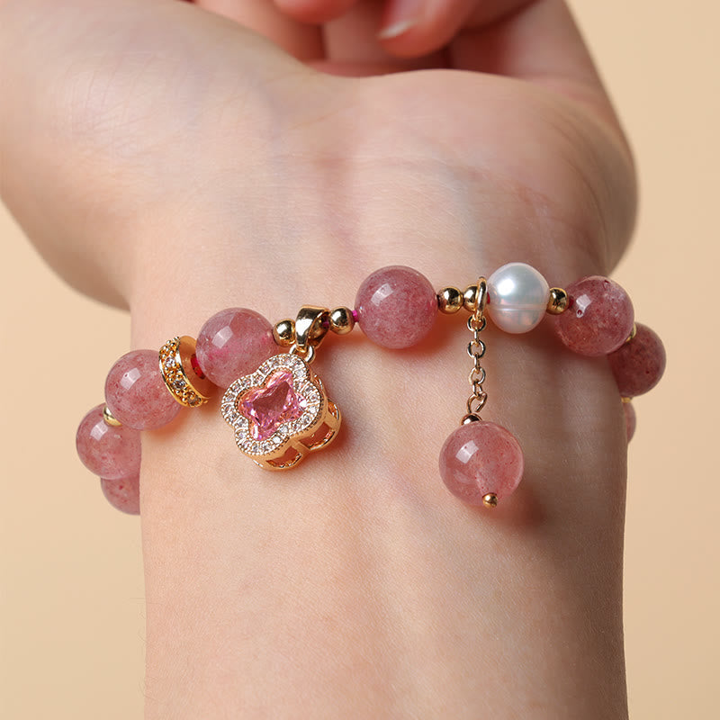 Wear FengShui "Wishing Love and Sweet Blessings" Quartz Bracelet Includes Gift Message Card