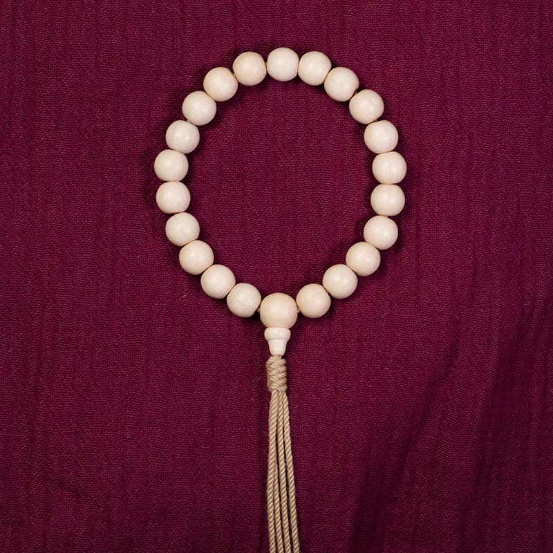 Wear FengShui Natural Abelia Biflora Wood Blessing Wrist Mala