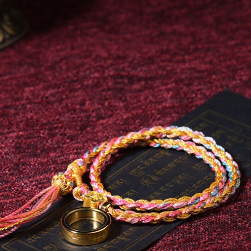Wear FengShui Tibetan Handmade Luck Colorful String Single Double Wrap Braided Bracelet